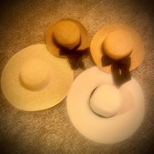New without tags straw hats.